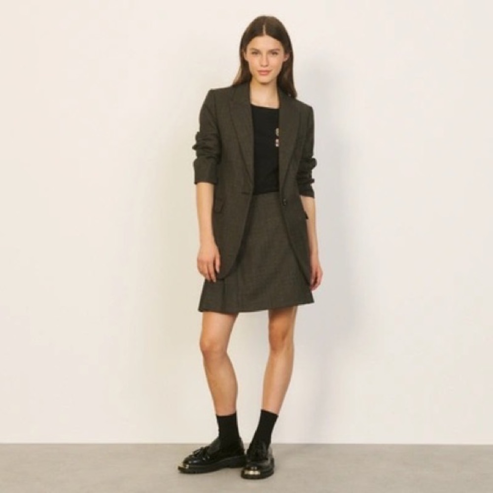 Sandro Checked Blazer like-new ✨